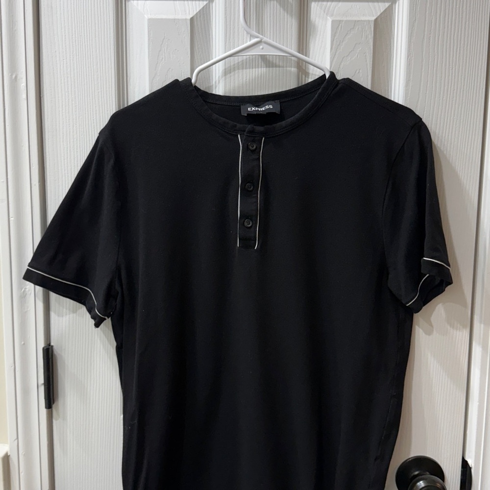 Express Black Short Sleeve Men's Tee